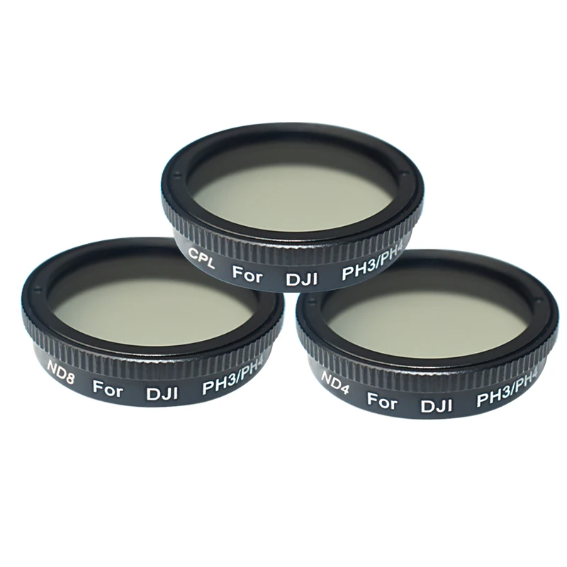 Набор фильтров Musan 3 шт. CPL + ND4 ND8 для DJI Phantom 3SE/3 Standard Professional Advanced / 4 Filter Kit|Фильтры| |