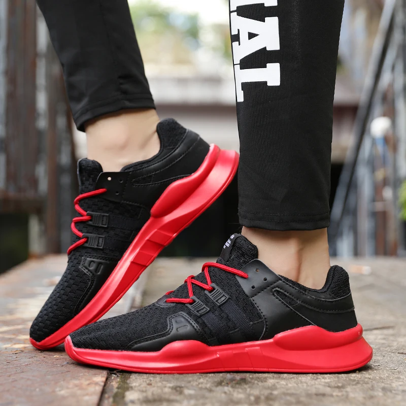 

Running Shoes For Men Lace-up Athletic Trainers Sports Male Shoes Outdoor Walking Shoes Sneakers