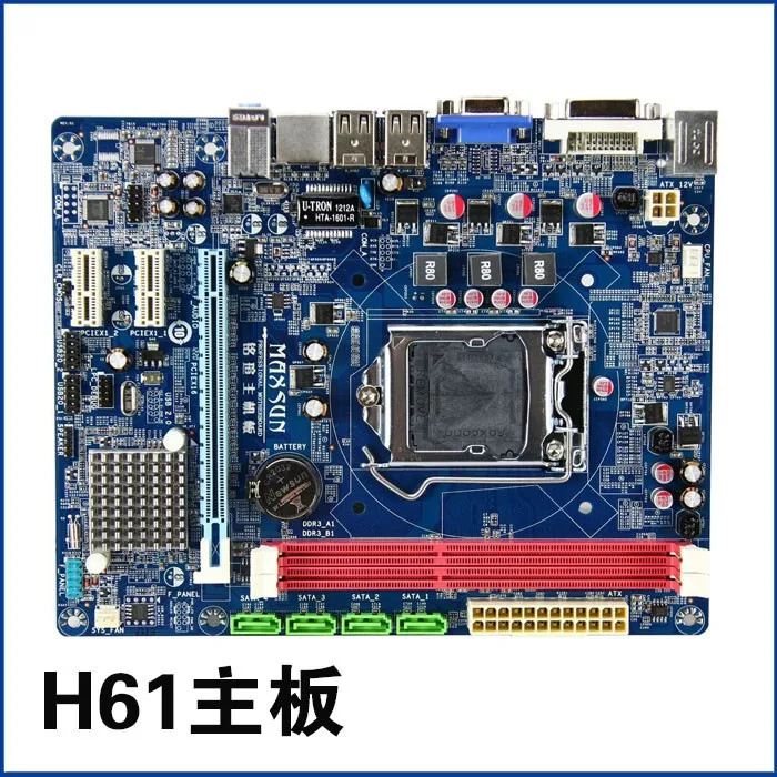 DDR3 1150 1155 Pin Встроенная видеокарта доска для H55 H61H81 B85 материнская плата