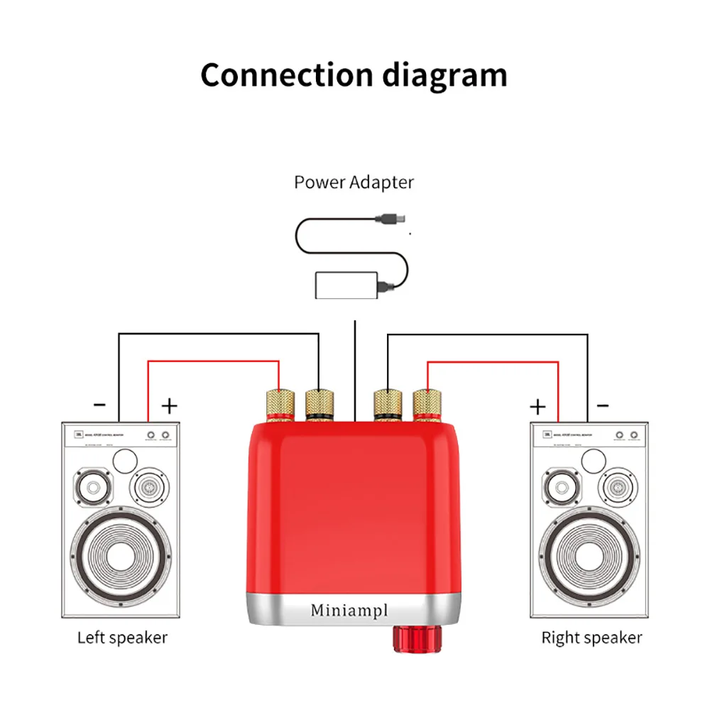 AIYIMA TPA3116 Bluetooth 5.0 Digital Power Amplifier Class D Amplifiers Hifi Fever Mini Home Audio 50W*2 Amplicador | Электроника