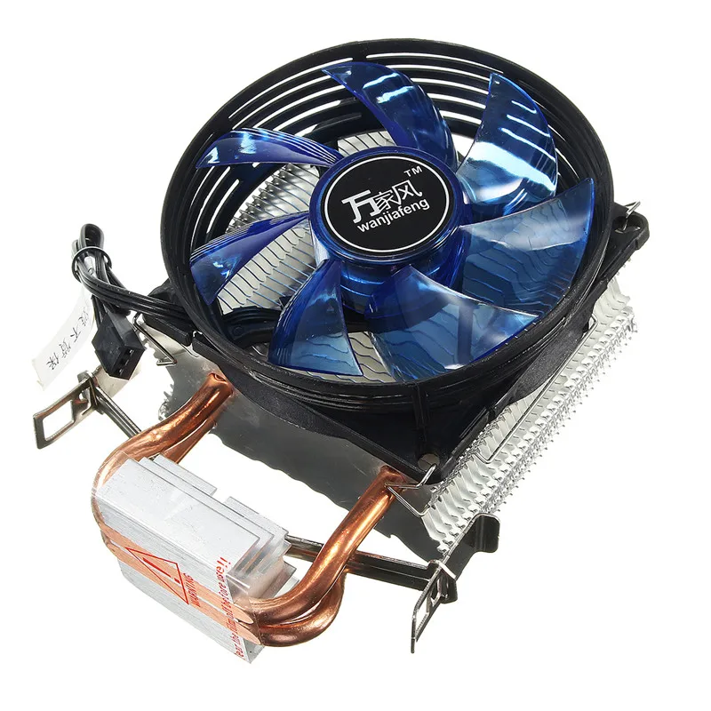 Горячая Медь Вентилятор охлаждения Core светодиодный Процессор кулер вентилятор охлаждения тихий вентилятор Cooler Радиатор для Intel Socket LGA1156/1155/775 AMD AM3
