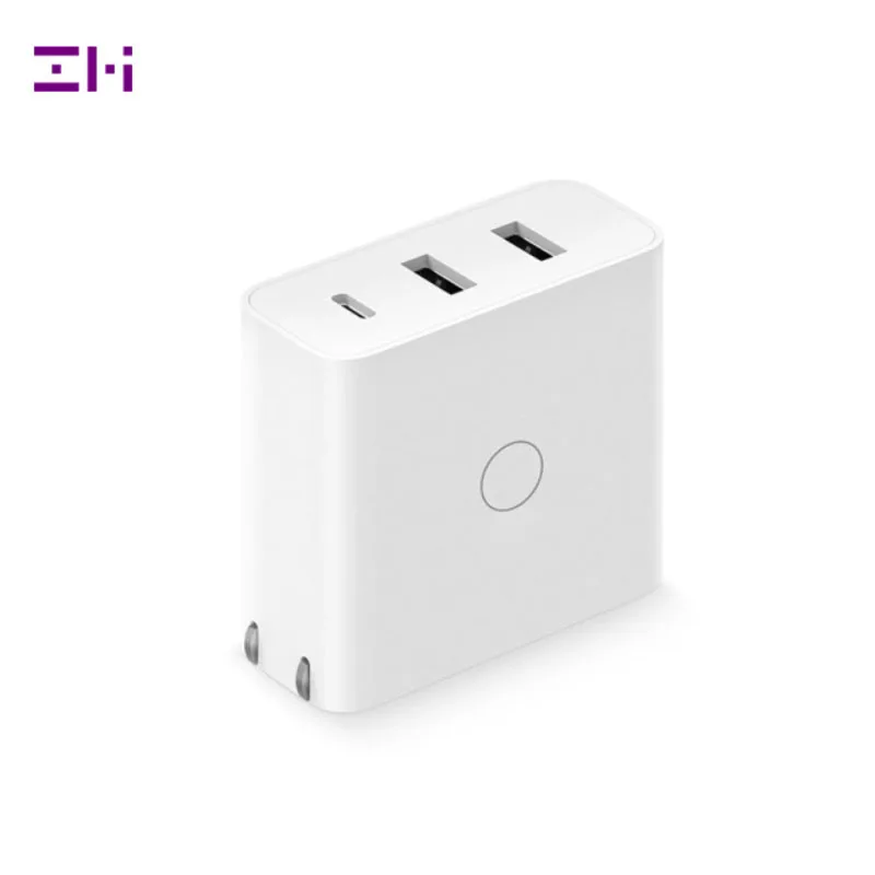 Оригинальное зарядное устройство ZMI USB 65 Вт 3 порта для Android iOS переключатель с