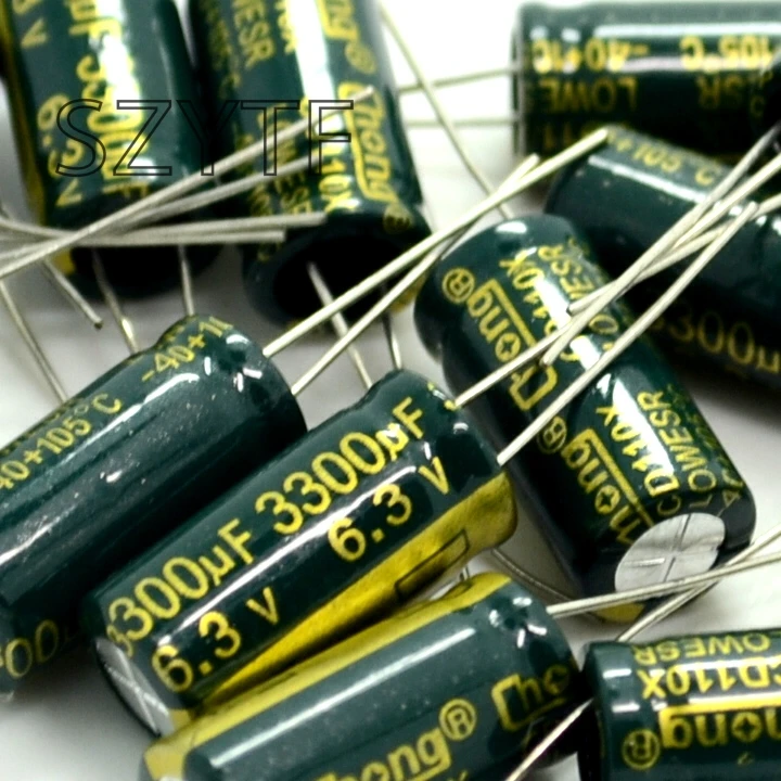 10 шт./пакет 10*20 мм 6 3 В/3300 мкФ электролитический конденсатор|electrolytic capacitors|capacitor