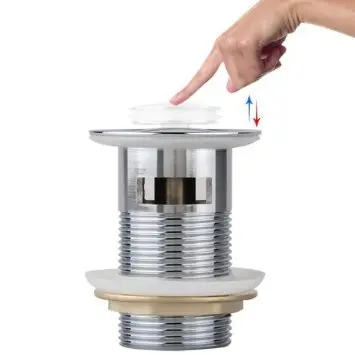 

IMC Hot 8cm Bonde Evier Lavabo en Laiton Petit Bonnet avec Trop-plein Pop-up
