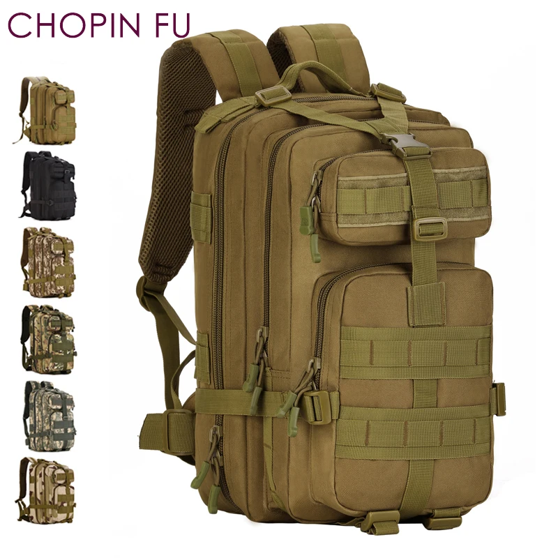 

Army Green 30L MOLLE Military Tactical Multicam Backpack 3P Rucksacks Hiking Trekking Hydration Assault Backpack Bag A3117