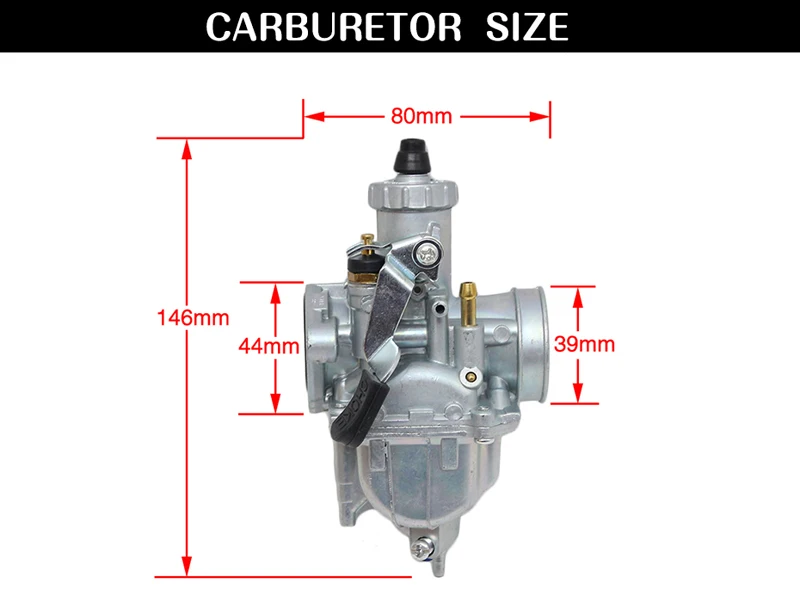ZSDTRP 125cc Байк питбайк Mikuni VM22 карбюратор производительность для 125 140cc XR50 CRF70 горизонтальный двигатель PZ26 26 мм