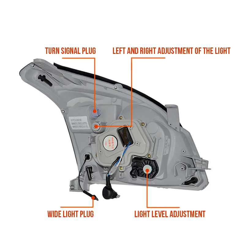 Hlxg фары в сборе для Toyota Prado 2003 2009 светодиодные DRL H7 Hid Bi Xenon луч Противотуманные