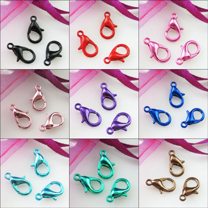 Новинка 20 шт. застежки карабины черные красные синие розовые зеленые коричневые