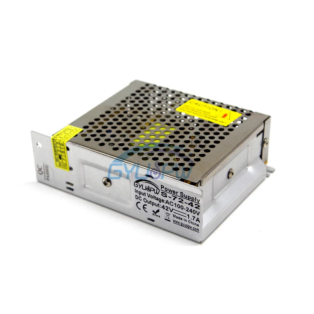 Импульсный источник питания DC48V 12V 36V 24V 42V 72W с одним выходом для постоянного тока