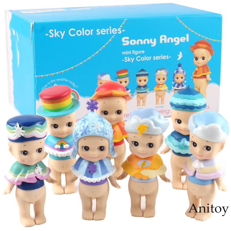 Sonny Angel Baby Flower Series Sky цветная серия сладости мини-фигурки из ПВХ игрушки куклы Рождественский подарок на день рождения