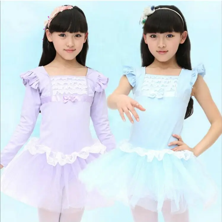 Милое балетное платье для девочек танцевальная одежда Детские балетные костюмы