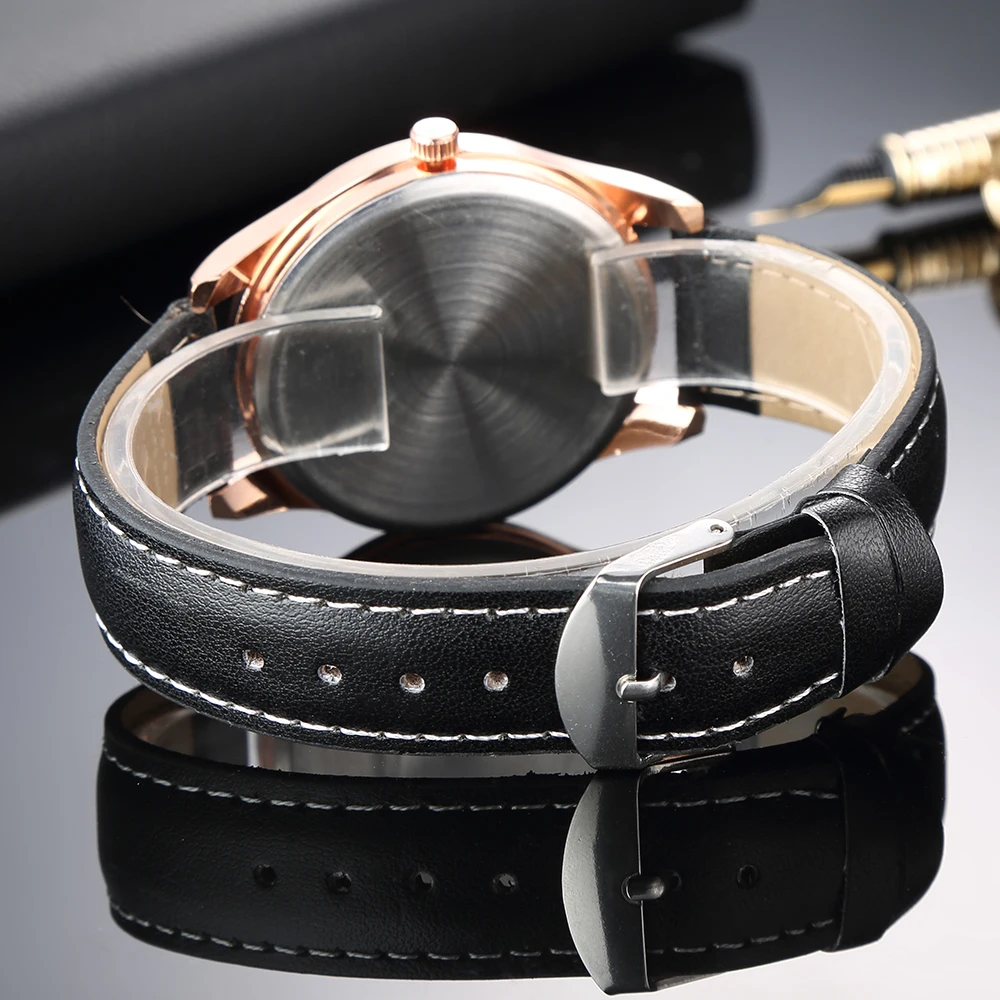 Мужские часы Топ бренд класса люкс reloj hombre классический дизайн Римский циферблат мужские наручные золотой