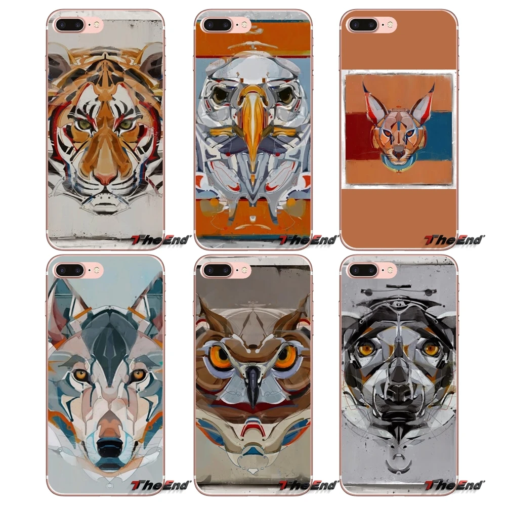 art Graffiti digital animal avatar Accessories Skin Case For Huawei P Smart Y6 Ascend P8 P9 P10 Plus Nova P20 Lite Pro Mini 2017 | Мобильные