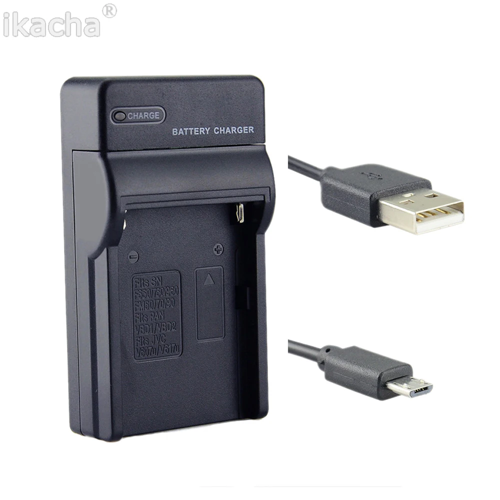 

NP-FM50 FM50 USB Camera Battery Charger for Sony NP-FM500H NP-FM70 NP-FM90 BC-VM50 NP-FM55H NP-F550 NP-F750 NP-F970 Camera