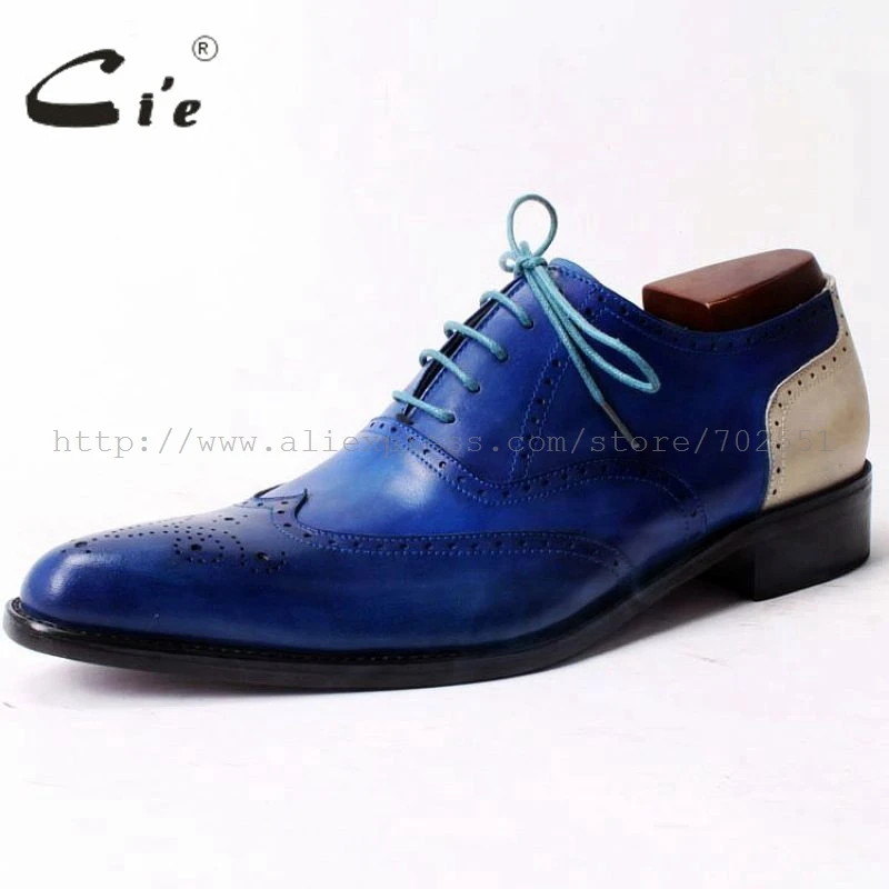 Мужские классические ботинки cie из телячьей кожи на шнуровке ручной работы с