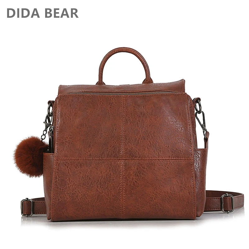 DIDABEAR женские кожаные рюкзаки школьные сумки для девочек-подростков модный