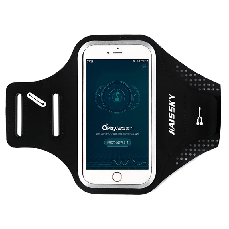Haissky спортивный чехол для телефона с ручным держателем мобильного Brassard iPhone X XR XS Max