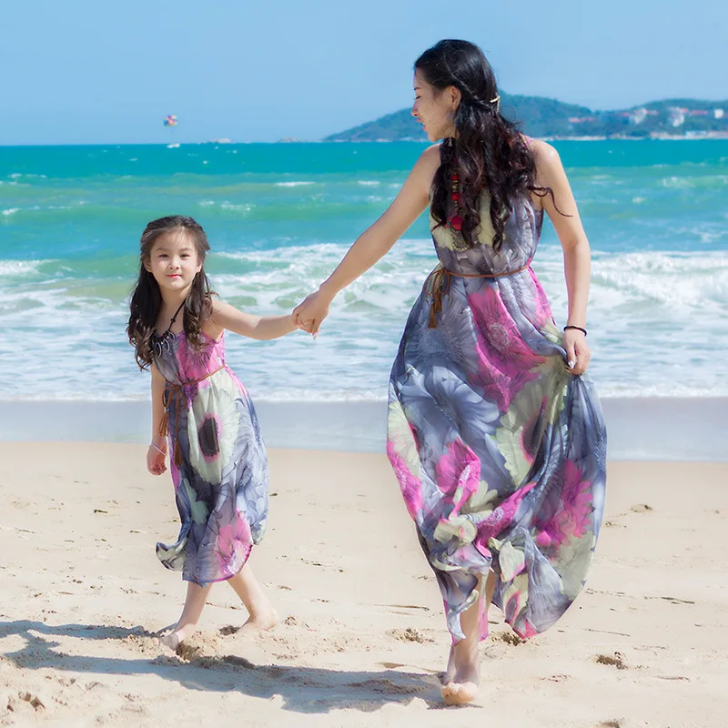 2018 ограниченное по времени предложение-топ с принтом для мамы и дочки платье Для