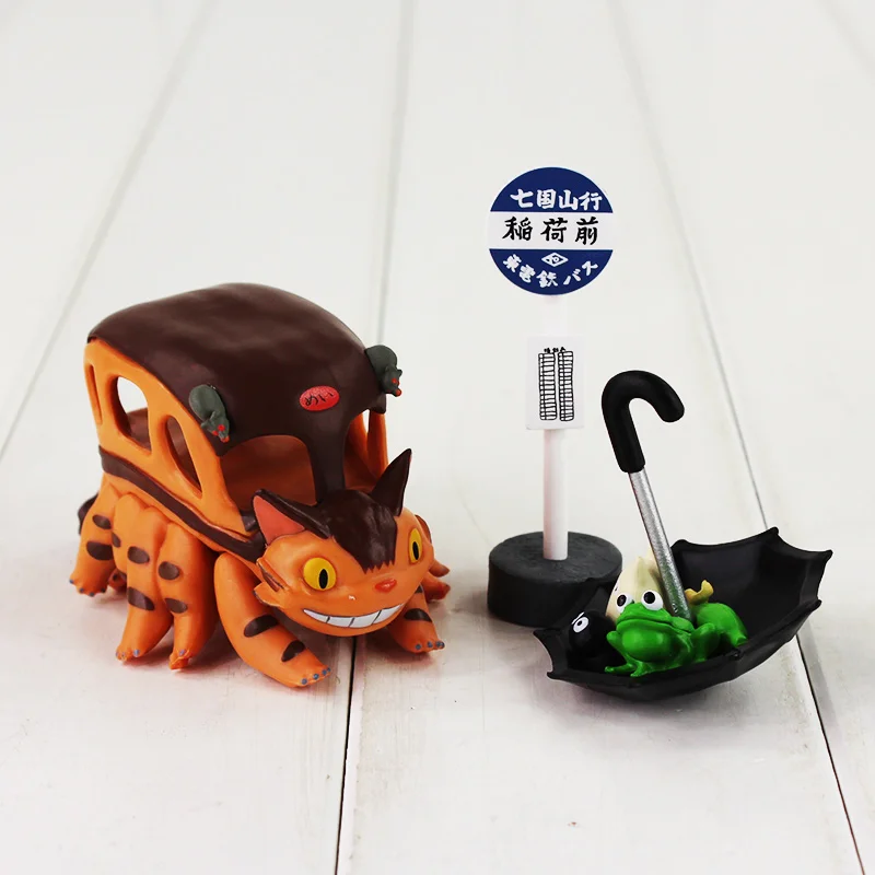 Игрушечная фигурка моего соседа Тоторо Чиби кошка автобус Catbus Пылевой зонт