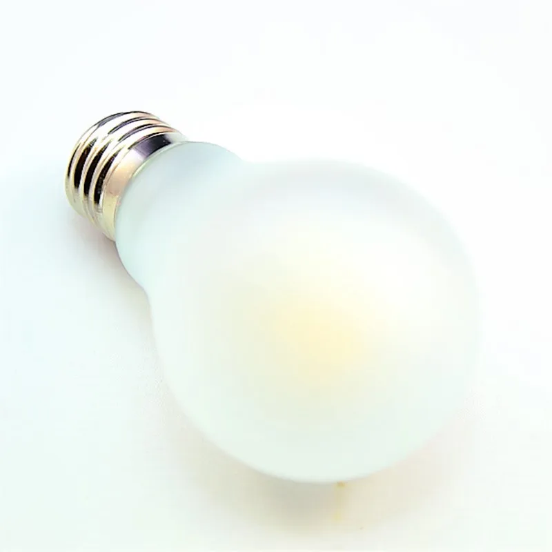 Затемняемый E27 4W 6W 8W COB Чип 400 800LM 4000 K 5000 холодный белый матовый LED лампа накаливания