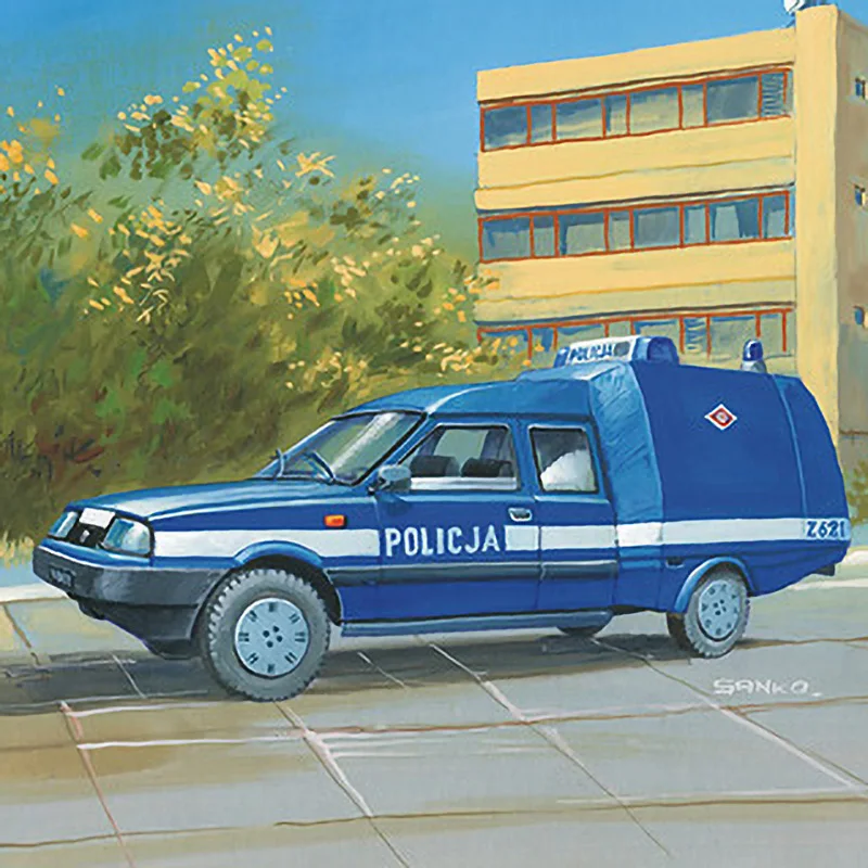 Самодельная Бумажная модель полированная полицейская техническая поддержка