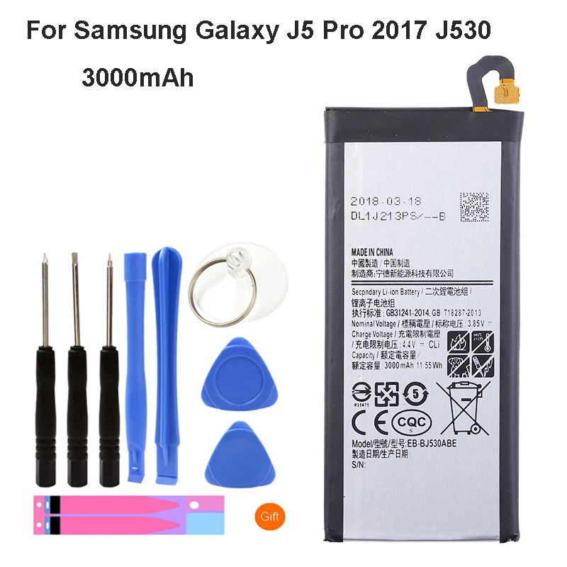 EB BJ530ABE 3000 мАч батарея для телефона Samsung Galaxy J5 Pro 2017 J530 Замена Высокое качество