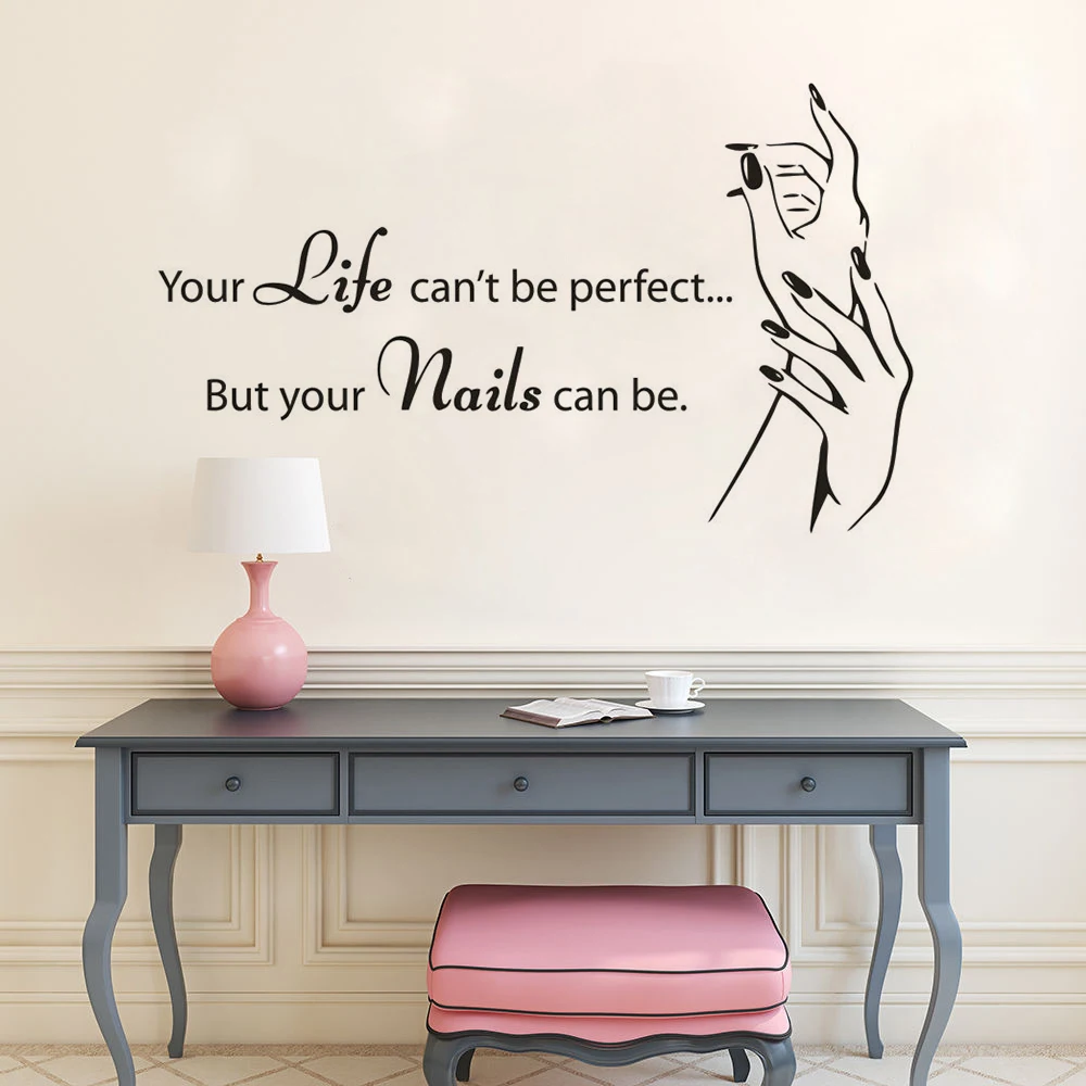 Виниловая наклейка на стену для дизайна ногтей маникюра и педикюра|Наклейки