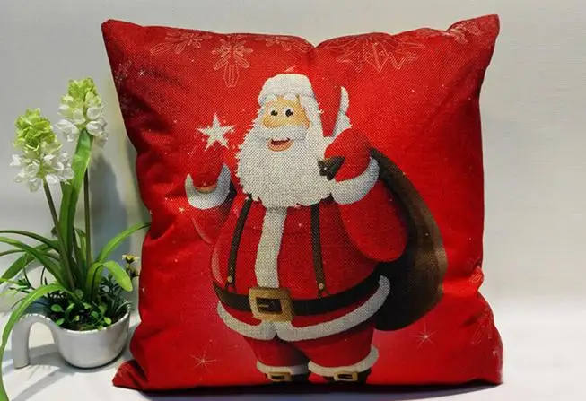 Ouneed наволочка Рождество Санта Клаус Печать широкая украшение для дома