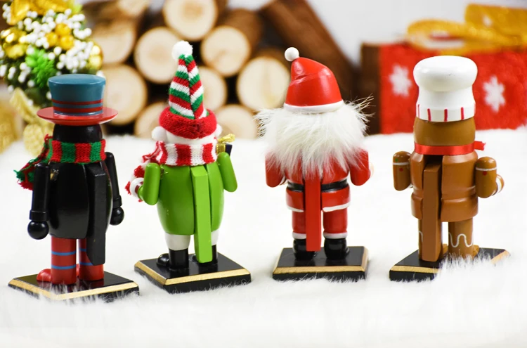 Рождественский подарок Щелкунчик стоячие игрушки Decoracion Navidad Chritsmas дерево орнамент Arvore De Natal деревянные фигурки Декор