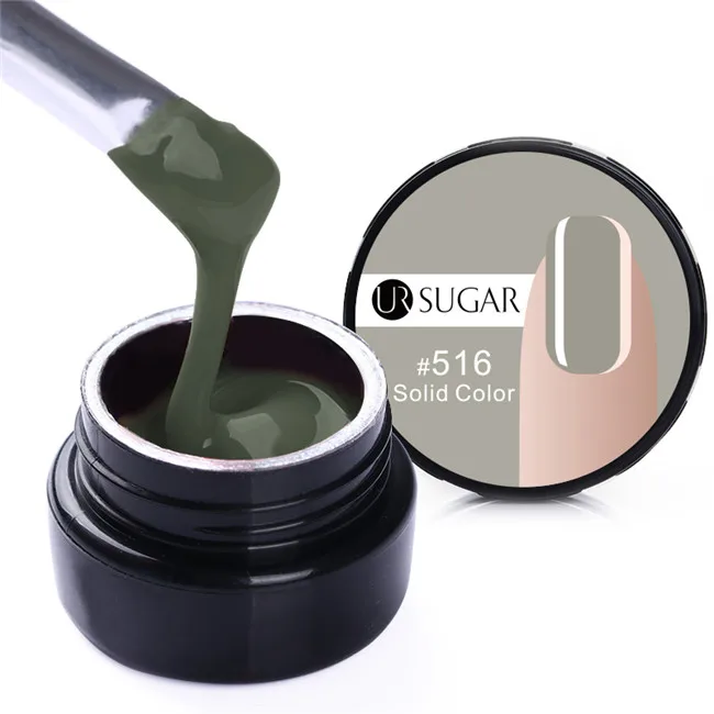 Color 16 UR SUGAR полупрозрачное наращивание ногтей УФ Гелевые Типсы для ногтей Удлинительный клей для нейл-арта строительный УФ-гель лак праймер для ногтей лак Gel7ml - Цвет: Color 16
