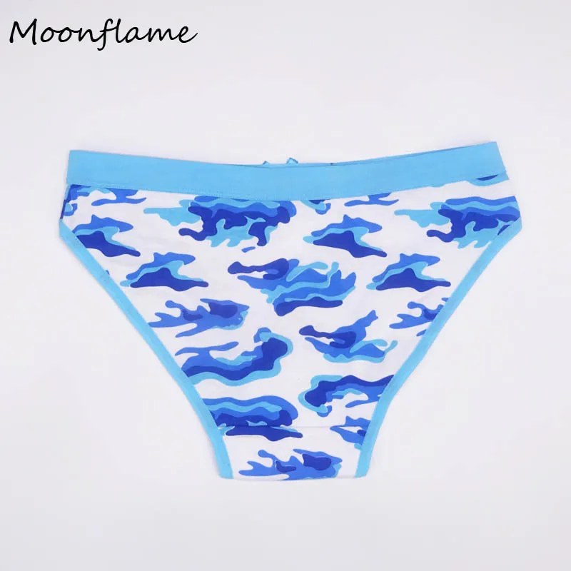 Moonflme 3 шт./лот женское нижнее белье с принтом женские хлопковые трусики M L XL 89153
