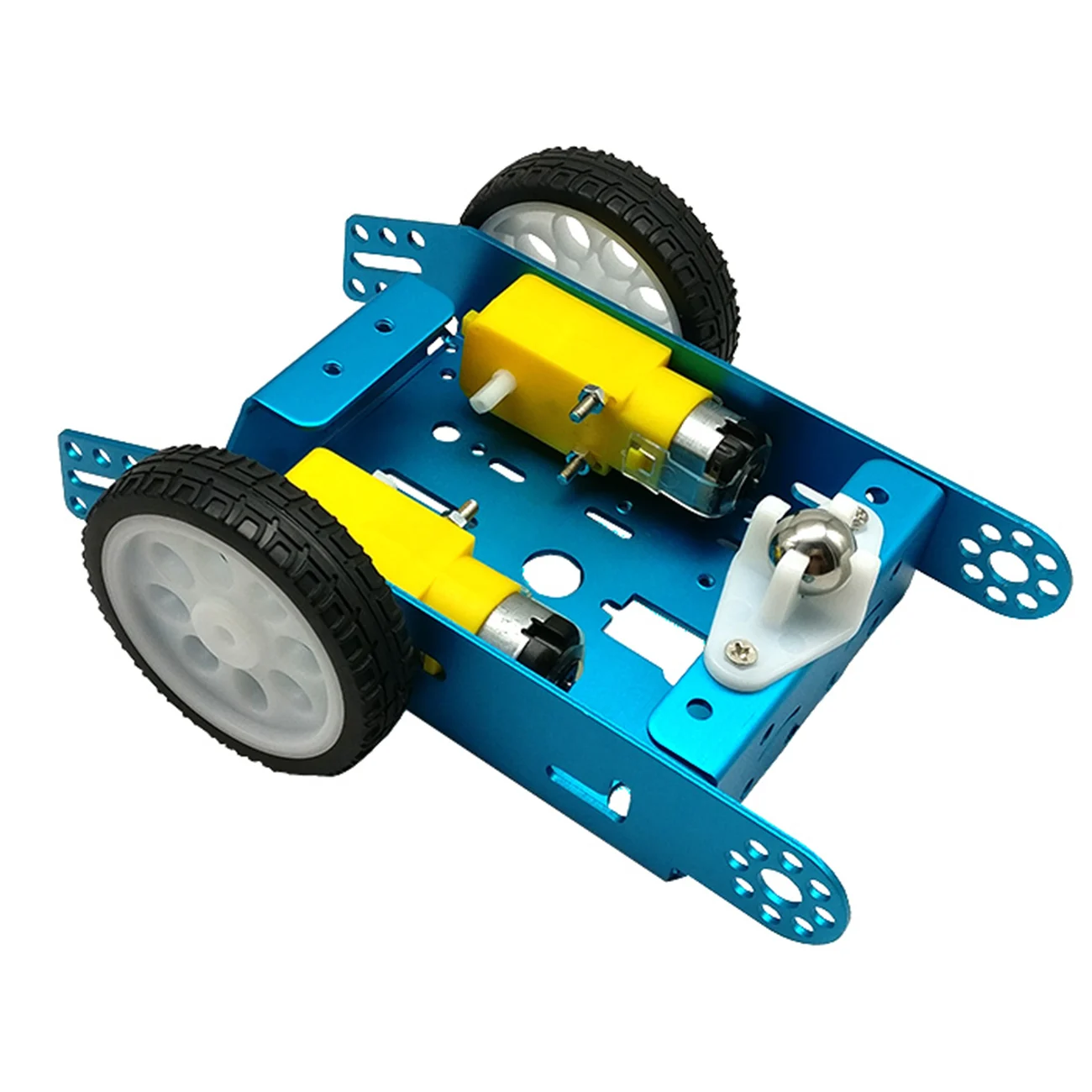 1 * 2WD алюминиевый автомобиль Обучающие игрушки новый сплав шасси умный робот DIY