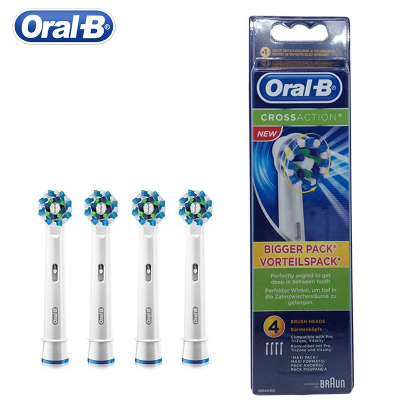 Электрическая зубная щетка Oral B сменные головки перекрестное действие