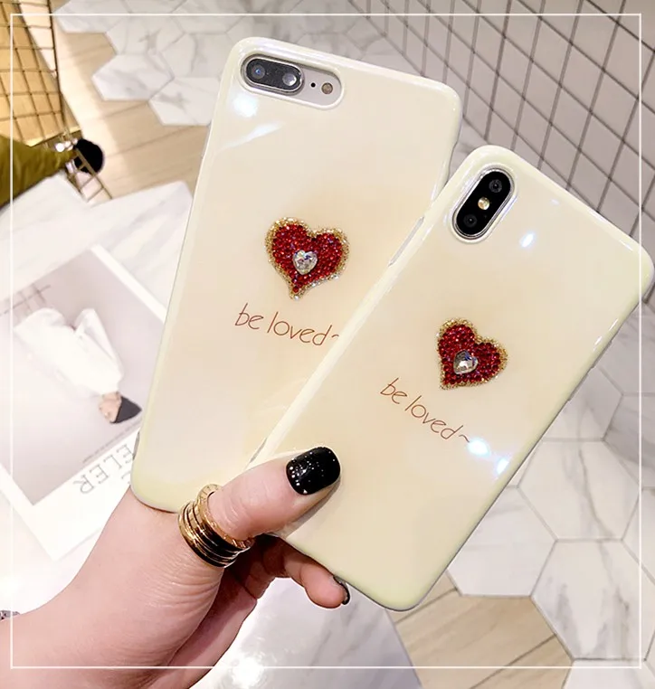 Роскошный DIY Алмазное сердце Blu-Ray чехол для телефона для samsung galaxy S10 Plus s8 s9 note8 note9 s9plus чехол s8plus чехол