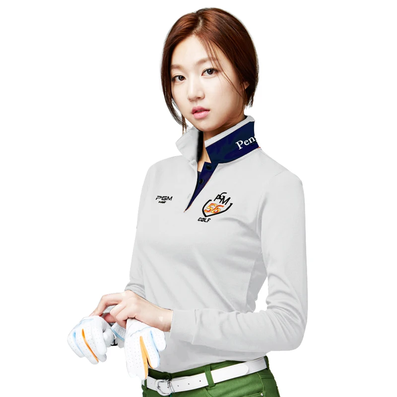 Топ рубашка поло одежда Женская модная с длинными рукавами новинка сухая для