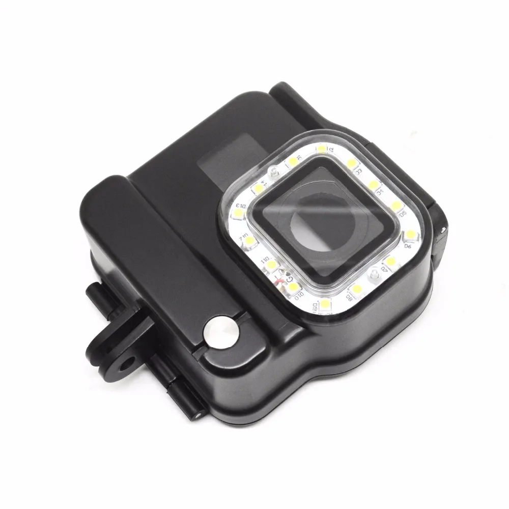 2 в 1 водонепроницаемый чехол + светодиодный фонарик для Gopro Hero 6 5 Подводные детали