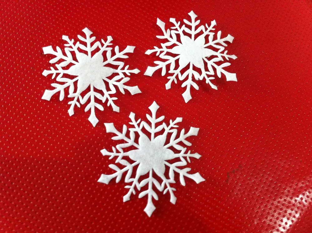 50PCS Christmas Ornament Snowflake 7CM Xmas Birthday Party Wedding Decoration Handmade Home Decor Colorful Glitter Accessory | Дом и сад