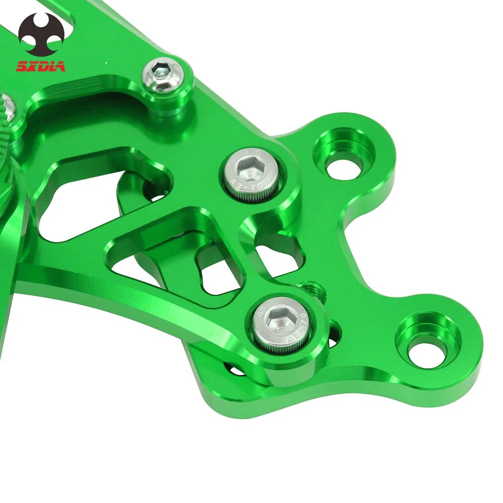 Аксессуары для мотоциклов CNC Регулируемые подножки заднего комплекта Kawasaki NINJA