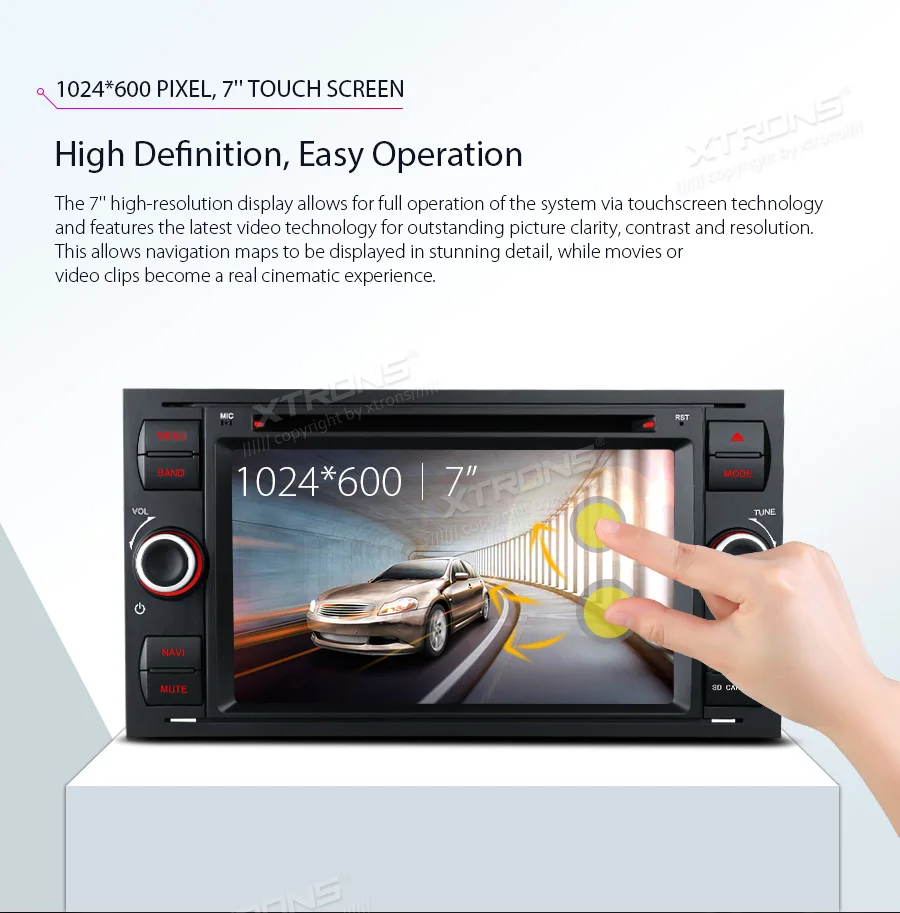 XTRONS " Android 8,1 Восьмиядерный автомобильный стерео dvd-плеер радио gps навигация для FORD Focus II C-Max 2005 2006 2007 Fusion Transit