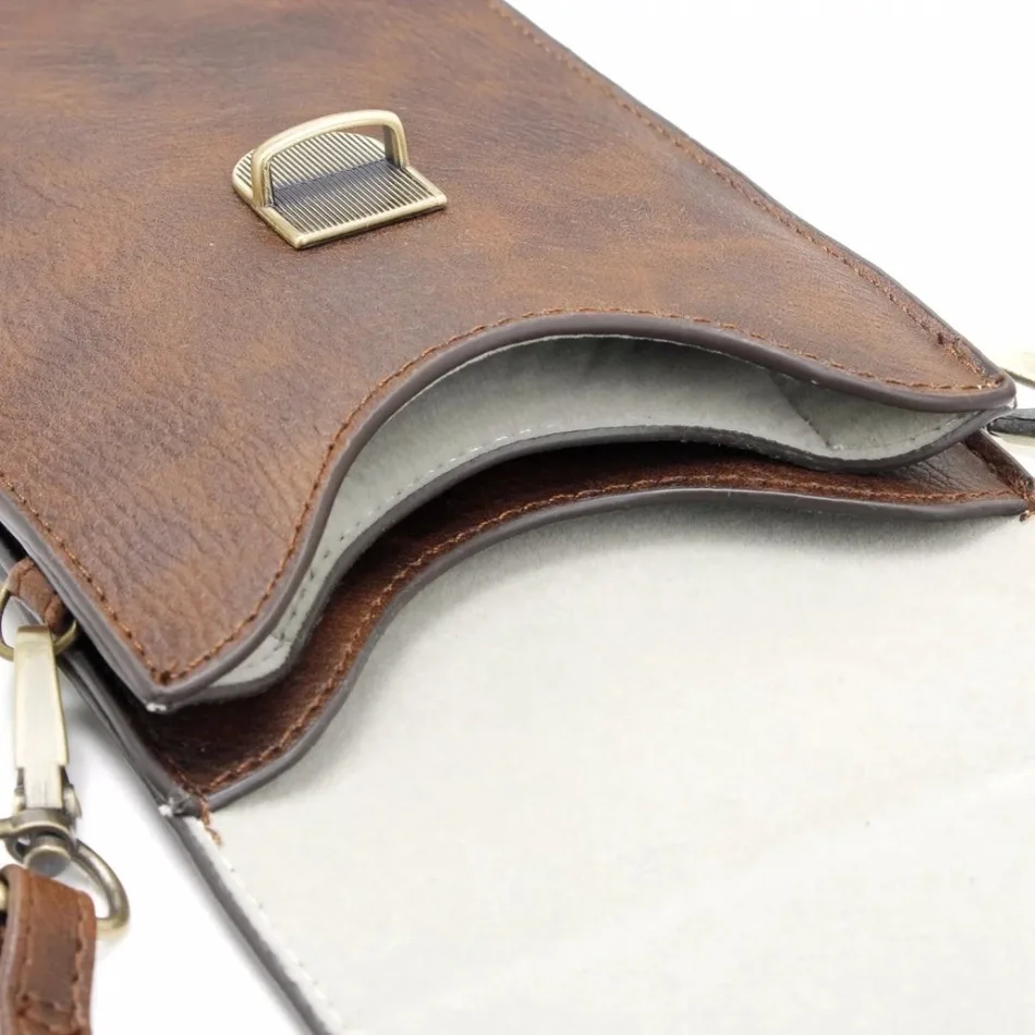 Outdoor General Girl Holster Bag Rhinoceros Pattern Double Pockets Pouch Phone Cases For Apple iPhone 8 Smartphones | Мобильные