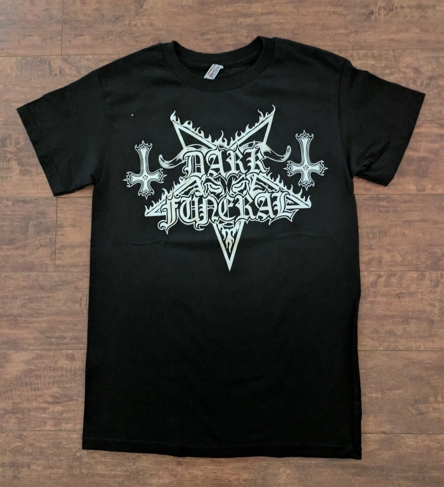 Футболка с черным металлическим браслетом DARK FUNERAL BLIND THE WORLD новейшие футболки
