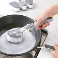 Household Cleaning Tools Kitchen Cleaning Brush Scrubber Washing Dish Sponge Cleaner Detergent Tool Bathroom Clean Brushes Goods