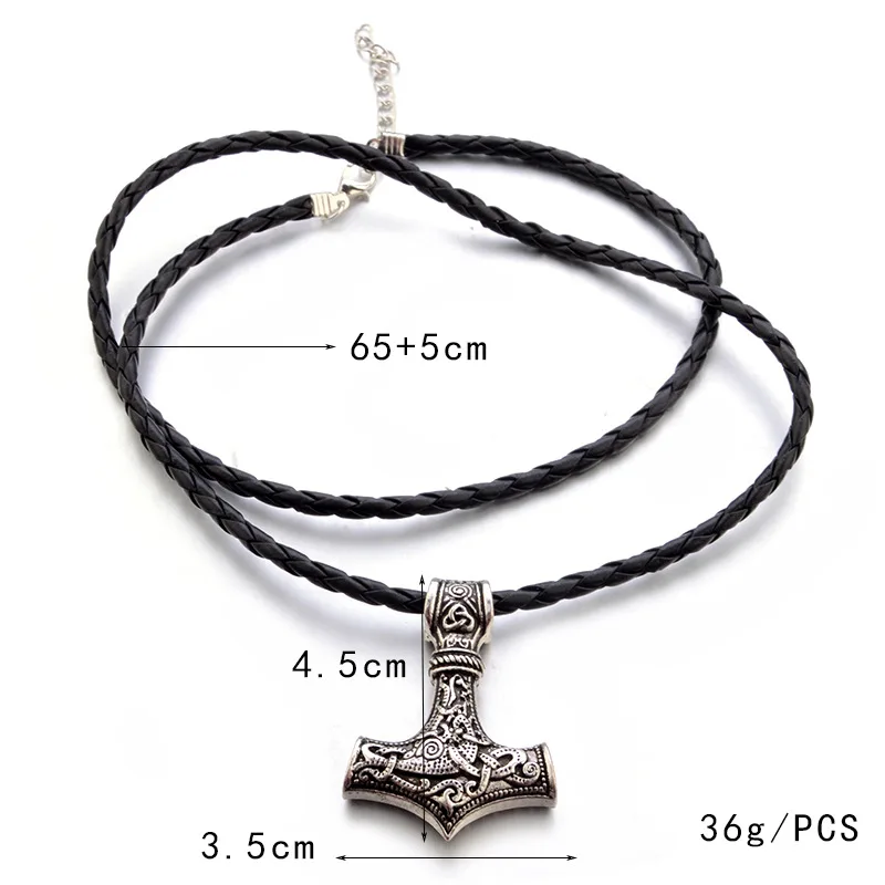 Модные мужские ювелирные изделия скандинавский амулет викинга Mjolnir подвеска «Молот» колье Тор Colar колье женское