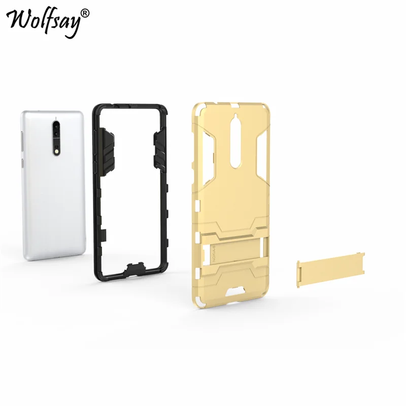 Чехол wolfsay для Nokia 8 чехол TA-1004 TA-1012 тонкий Робот-броня резиновый телефона Nokia8 Fundas |