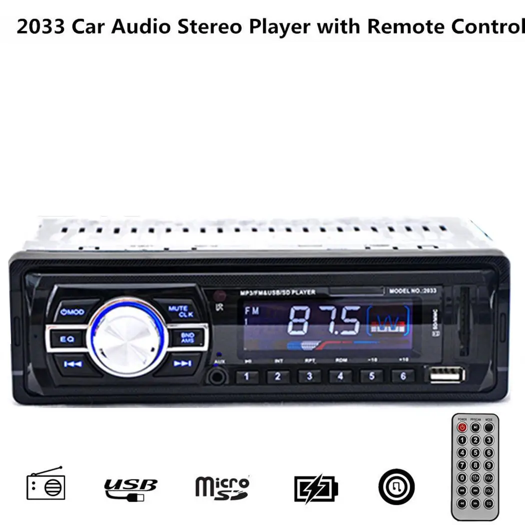 12/24V Автомобильный MP3 плеер изображение при движении задним ходом Стерео FM радио