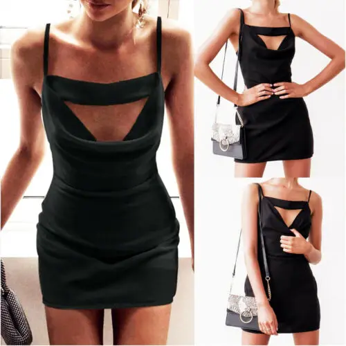 Коллекция 2019 года женская модель вечерняя Клубная одежда черные короткие мини