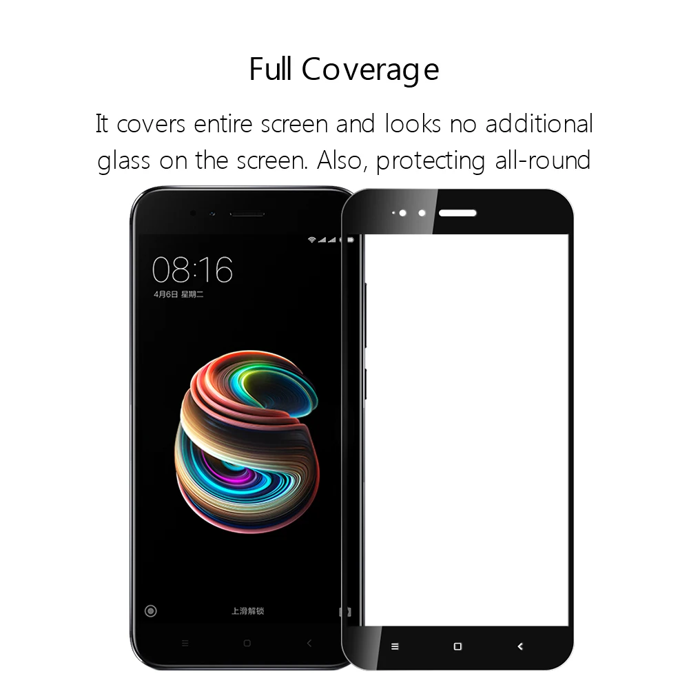 Xiaomi A1 стекло на xiaomi закаленное для xiomi Защитное 5x экран протектор полное покрытие