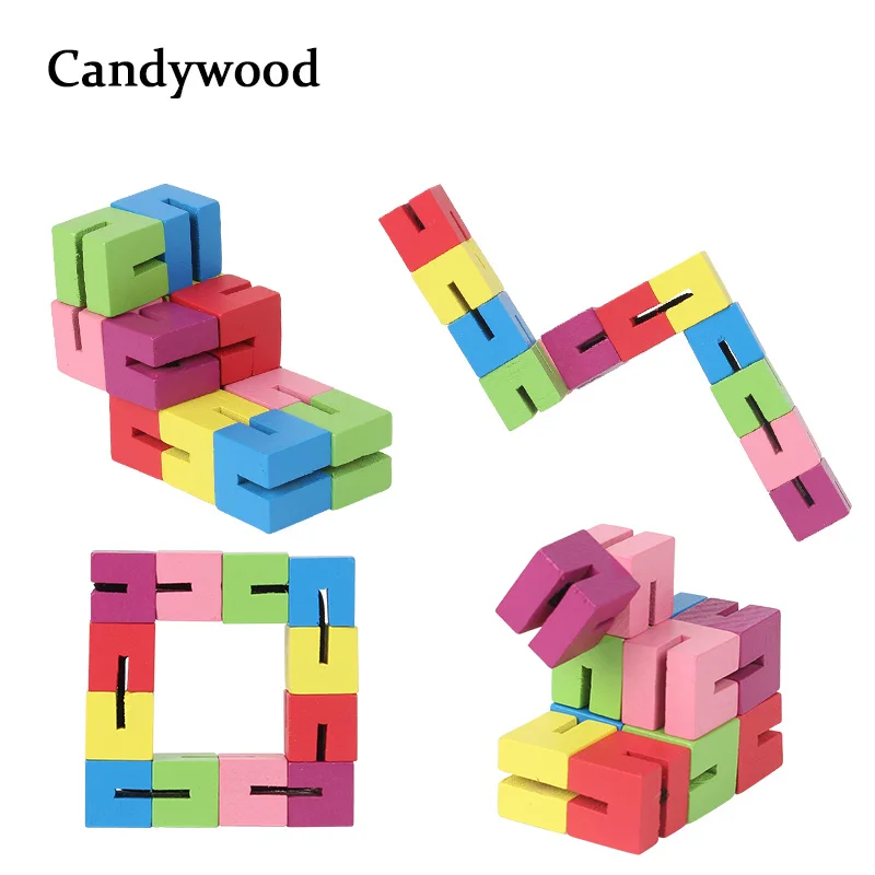 Деревянные строительные блоки Candywood 1 шт. Монтессори сделай сам деформация
