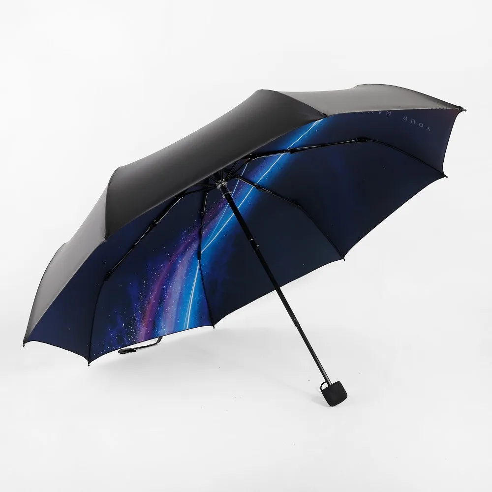 Компактные складные непромокаемые дорожные зонты с автоматическим открыванием