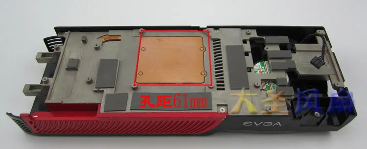 Оригинальный кулер для видеокарты EVGA GeForce GTX260 шаг 61x61 мм|Кулеры и системы